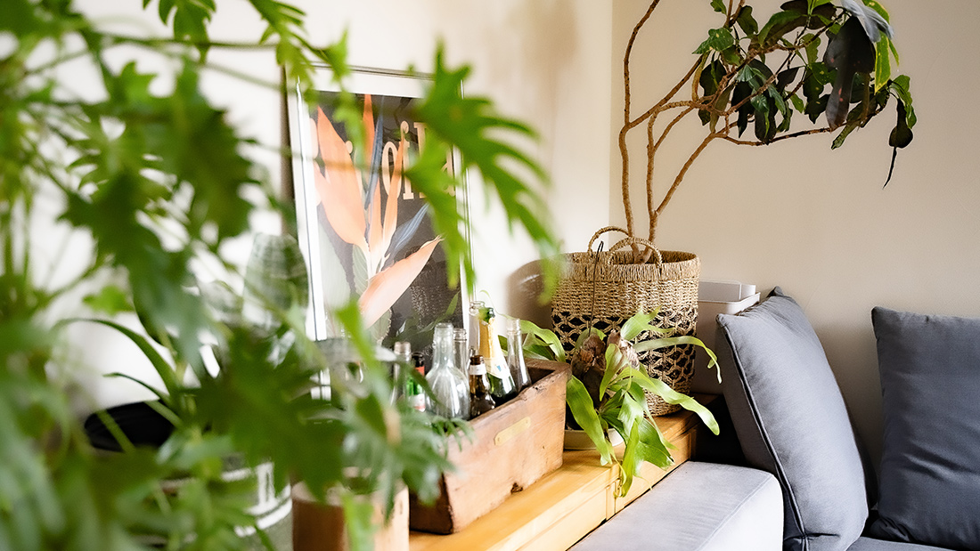 開放的な空間に互いのセンスが混ざり合う