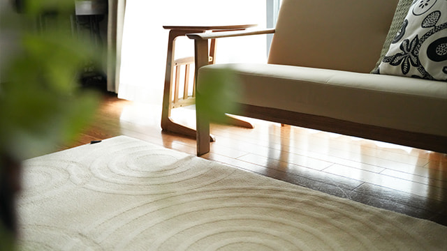 【Happy Rug Marketオリジナル】抗菌・防臭 綿100％日本製ラグ アイボリー